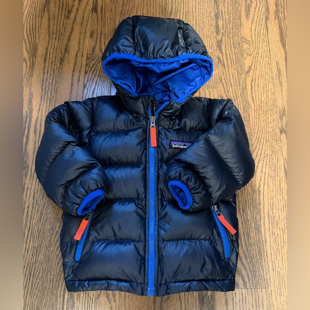 Patagonia 6-12 MO Hi-Lo Down Sweater Hoodie